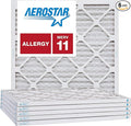 Aerostar 22x22x1 MERV 11, Pleated Air Filter, Box of 6, Made in the USA by AirFiltersDelivered