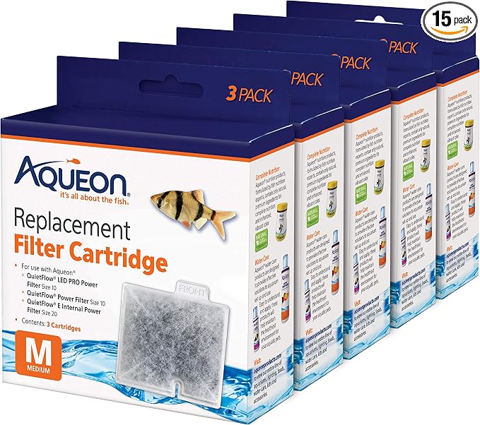 Aqueon Aquarium Fish Tank Replacement Filter Cartridges Medium by Aqueon