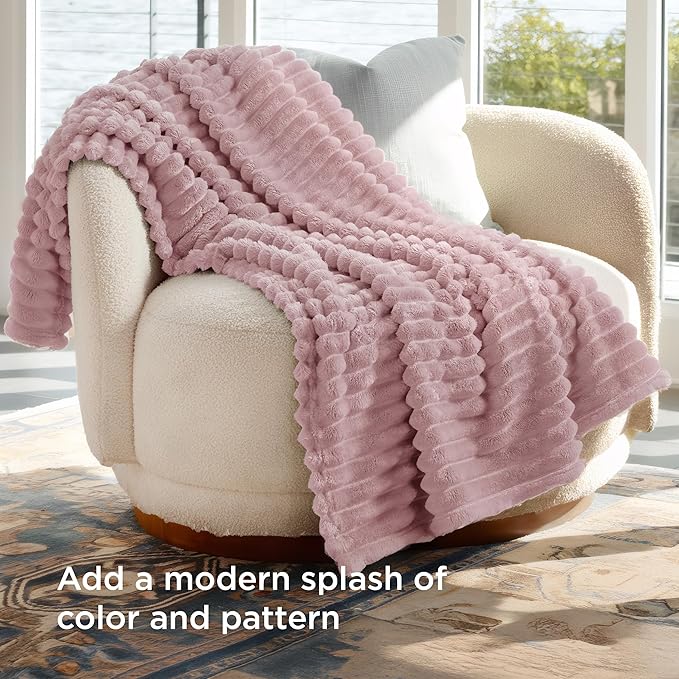 Bedsure GentleSoft Pink Twin XL Blanket for Bed - Cozy Soft Blankets for Women, Cute Small Fleece Throws for Girls, Birthday Gifts for Women Decor Gifts for Mom, 66x90 Inches