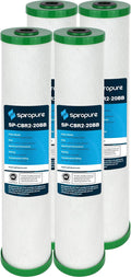 SpiroPure SP-CBR2-20BB 20x4.5 0.5 Micron NSF Certified Coconut Shell Carbon by SpiroPure