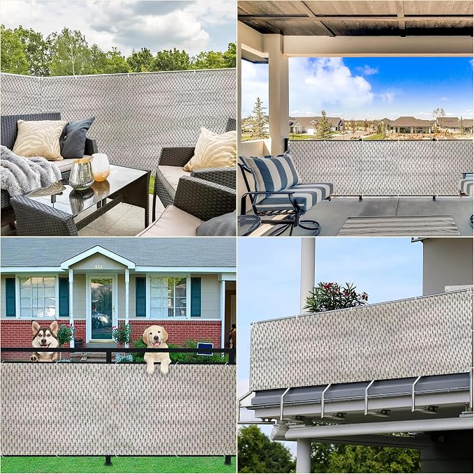 Fence Privacy Screen 2.5' x 19.7' Heavy Duty 165 GSM HDPE Outdoor Privacy - Image 7