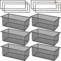 6PCS Floor Register Cover Trap 4"x12", Mesh Floor Vent Screen Net by Anglekai