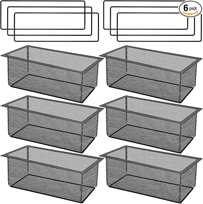 6PCS Floor Register Cover Trap 4"x12", Mesh Floor Vent Screen Net by Anglekai