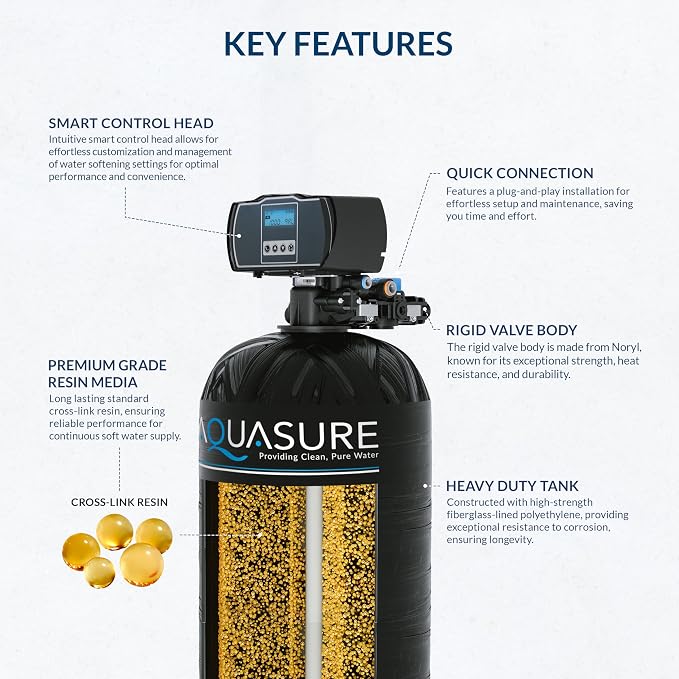 Aquasure Harmony Series 50, 000 Grains Whole House Water Softener - Image 4