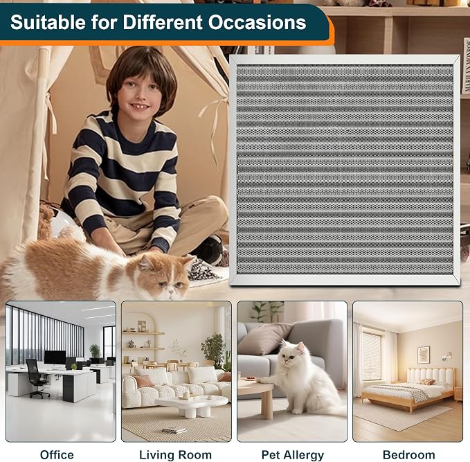 16x20x1 Reusable Air Filter, MERV 8, Permanent Electrostatic Air Filter - Image 7