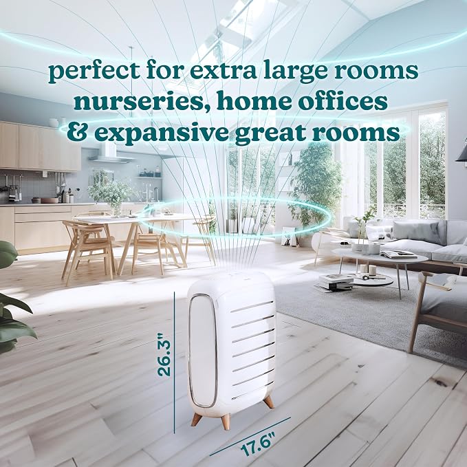 Homedics Smart Air Purifier for Extra-Large Rooms 2679 sq. ft. Room, 4-in-1 - Image 3