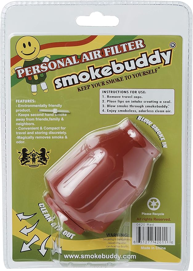 Smoke Buddy 0159-RD Personal Air Filter - Image 5