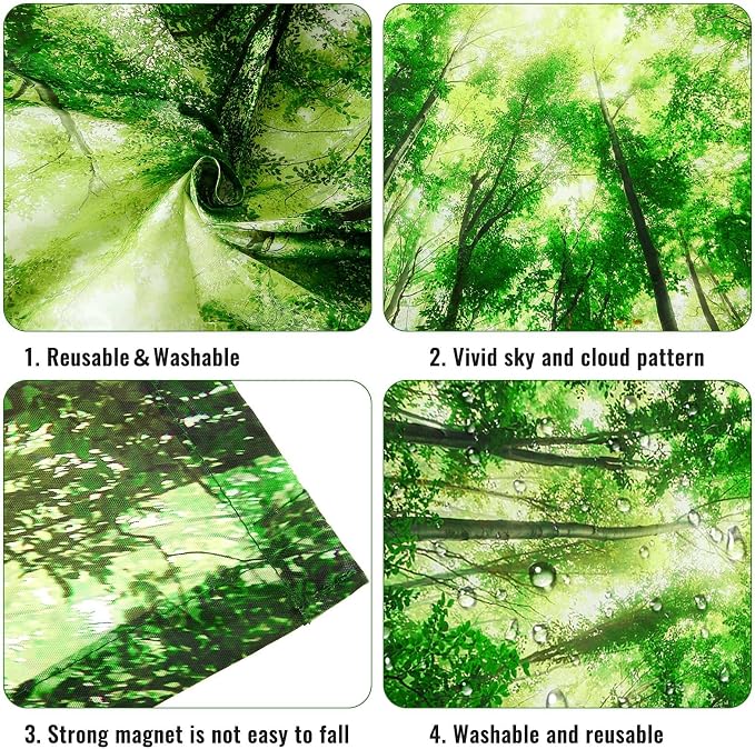 Hortsun 12 Pcs Fluorescent Light Covers Bulk, 4 x 2 ft Magnetic Fluorescent - Image 3