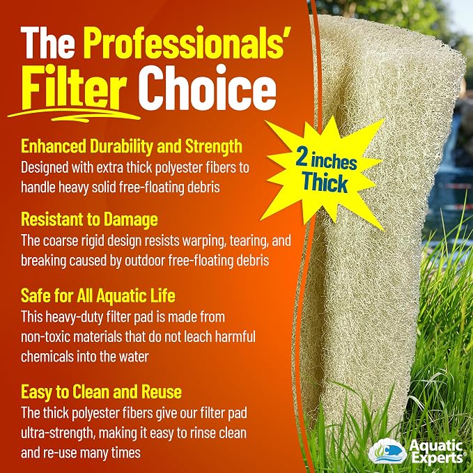 Aquatic Experts Cream COARSE Pond Filter Pad - Image 5