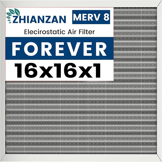 16x16x1 HVAC Furnace Air Filter, Lasts a Lifetime, the Last HVAC Filter You by ZHIANZAN