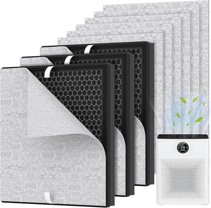 3 Packs PR1 Replacement Filter for Mooka PR1 Air Cleaner Purifier, Premium by XBWW