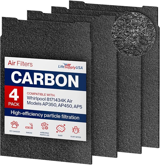 8171434K Carbon Pre-Filter Replacement Compatible by LifeSupplyUSA