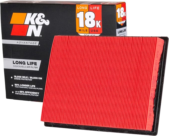 K&N Engine Air Filter: Long Life 18, 000 Mile Replacement Filter, KNA-2409 | by KNEngineeringInc
