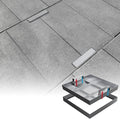 12x12 inch Stainless Steel Invisible Manhole Cover and Frame, Square Recessed by Domart