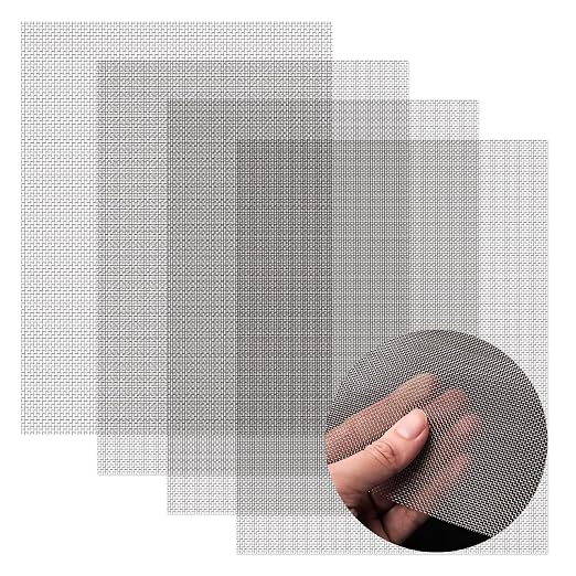 AMZDEPOT 4 Pack 11x14 Inch Wire Mesh, 20 Mesh Stainless Steel Mesh, Never Rust - Image 2