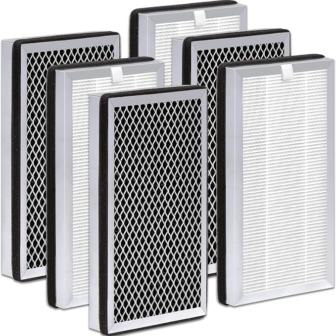 6 Pcs MA Series 15 Replacement Filter, 3-in-1 Composite Filter by Zouhwaso