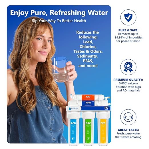 Express Water Reverse Osmosis Water Filtration System – 5 Stage RO Water Filter - Image 3