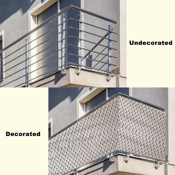 Privacy Fence Screen 4.6' x 16.4' UV Protection Weather-Resistant Outdoor Dog - Image 8