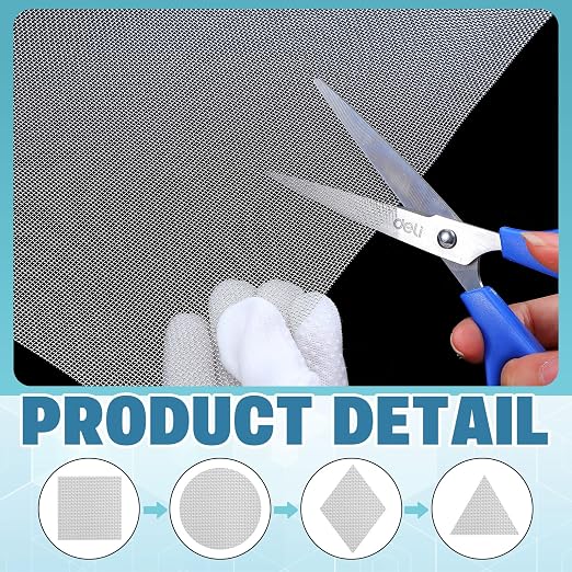 SATINIOR 2 Packs 11.8 x 39.3 Inch 304 Stainless Steel Woven Wire Mesh Fine - Image 5
