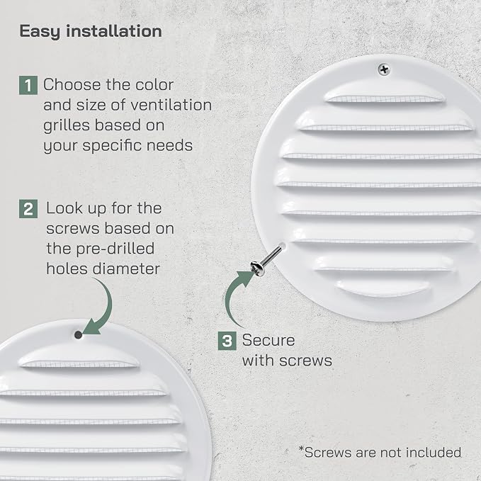 Vent Systems 4" Inch Scratch Resistant White Soffit Vent Cover - Image 4