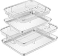 TeamFar Air Fryer Basket for Oven, 2 Set Stainless Steel Air Fryer Basket and by TeamFar