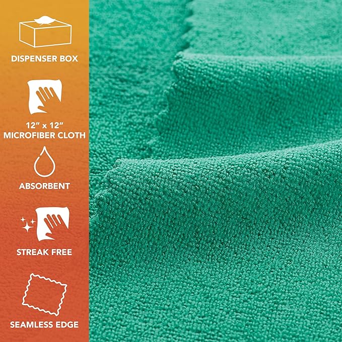 Arkwright Smart Rags Microfiber Cleaning Cloths Bulk, Case of 400, Lint Free - Image 2