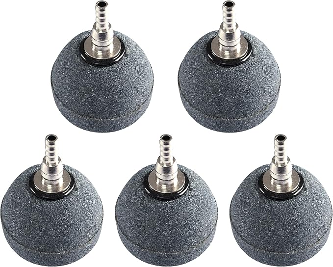 Quickun 2 Inch Updated Crazy Air Stone Cylinerr Bubble Plus Ball Diffuser by VisittheQuickun