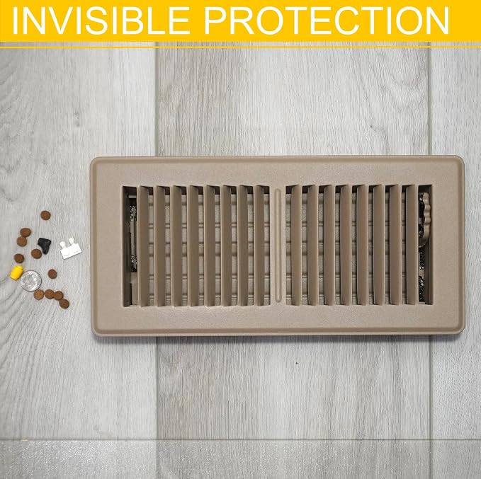 MODERN WAVE - Floor Air Vent Cover Screen - Floor Register Trap Mesh Filter Net - Image 6
