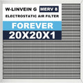 20x20x1 Reusable Air Filter, Electrostatic, Washable Lasts a Lifetime, Breathe by Betterlifeishere