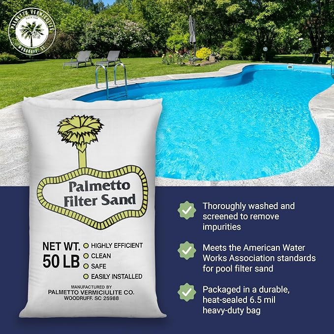 Palmetto 10 Pack Pool Filter Sand, Clean and Clear Water, Natural Sand - Image 2