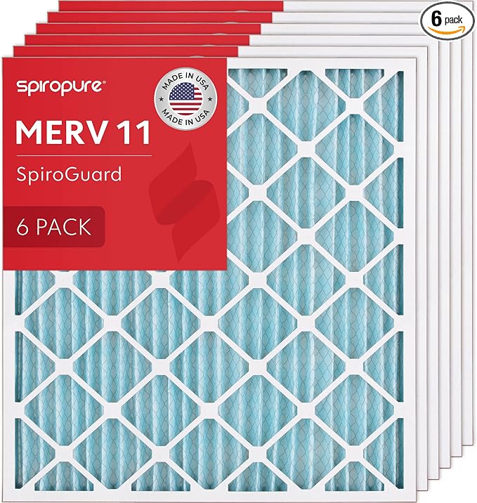 SpiroPure 28x30x2 MERV 11 Pleated Filter Air Filters by SpiroPure