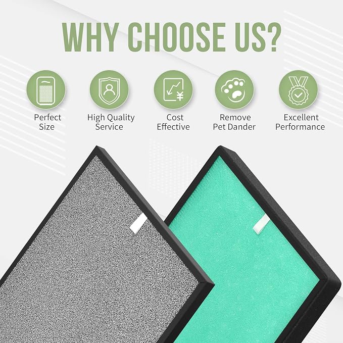 PH950 Filters Compatible with Turonic PH950 HEPA Air Pu-rifier and Extract-All - Image 3