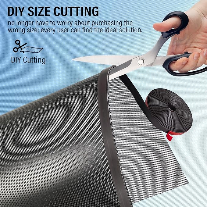 39x5.5 inch Customizable DIY Floor Vent Covers, Magnetic PVC Vent Mesh - Image 4