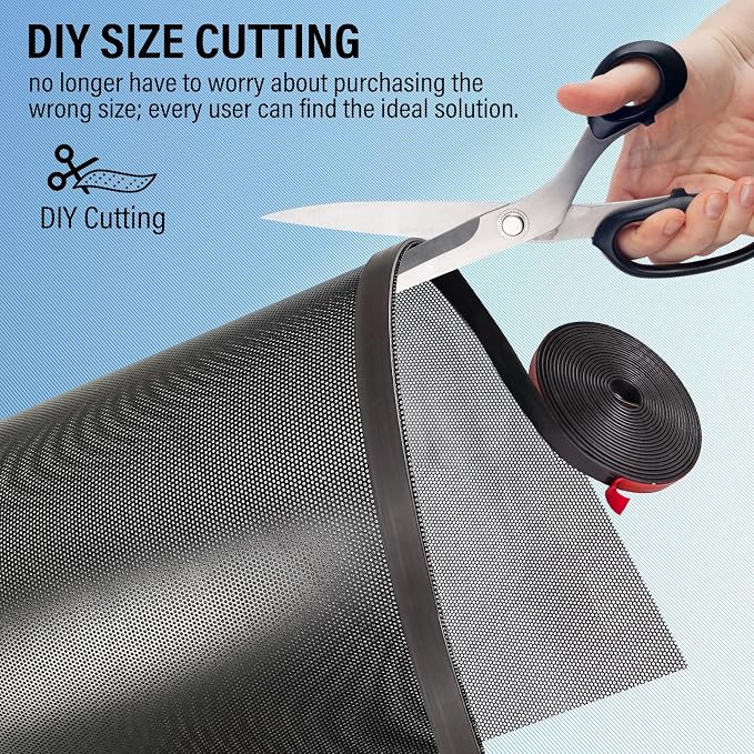 39x12 inch Customizable DIY Floor Vent Covers, Magnetic PVC Vent Mesh - Image 4