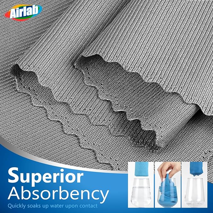 Airlab Glass Polishing Cloth Streak Free Miracle Cleaning Cloth Lint Free - Image 6