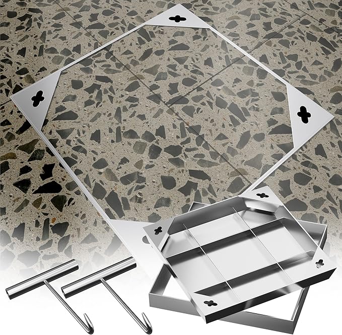 36x36 inch Stainless Steel Square Invisible Manhole Cover | Recessed Septic by Domart