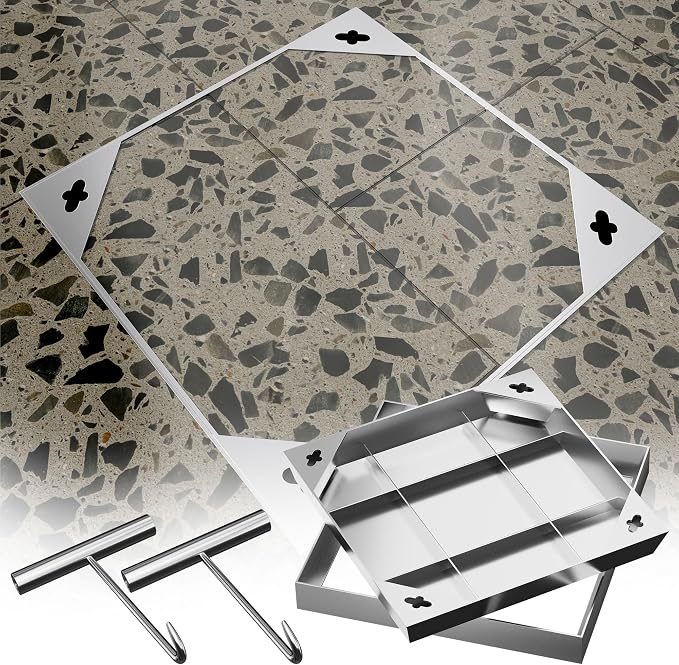 32x32 inch Stainless Steel Square Invisible Manhole Cover | Recessed Septic by Domart