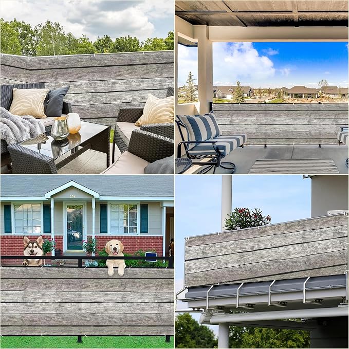 Privacy Fence 9.8' x 16.4' UV Protection Weather Resistant Waterproof Garden - Image 7