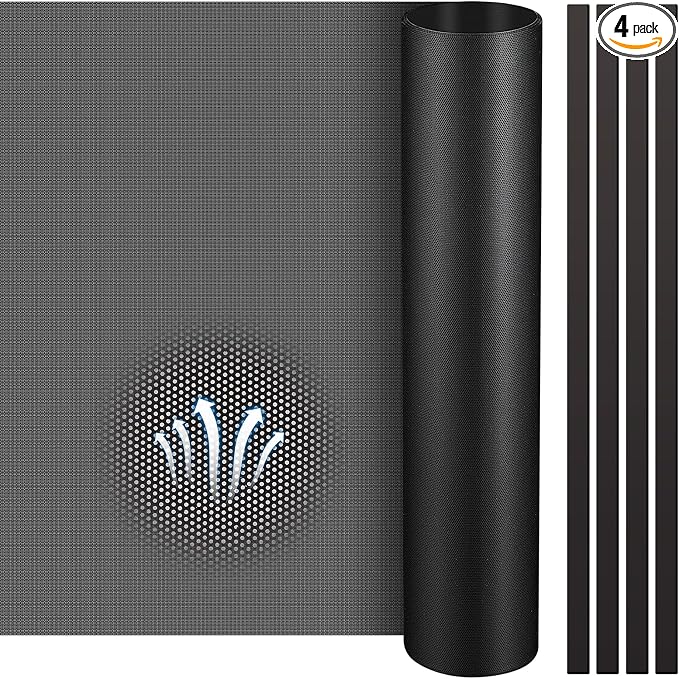 Woanger 4 Pcs 1000 x 300 mm DIY PC Case Dust Filter 0.5 mm High Airflow Hole PC by Woanger