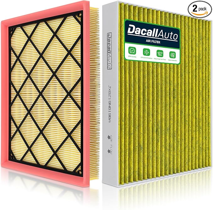 Engine & Cabin Air Filter Set for Ford Escape 1.5L/2.0L, for Bronco Sport by Dacall