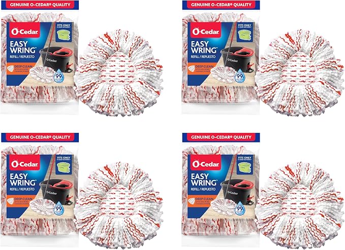 O-Cedar EasyWring Deep Clean Refill | 40% More Cleaning Power | Microfiber Mop by Unknown