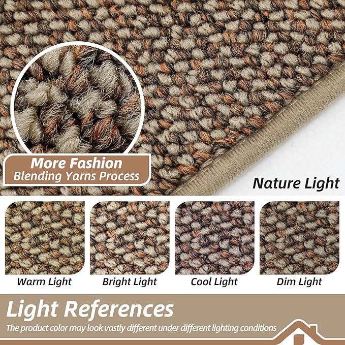 BEQHAUSE Kitchen Rugs 20"x32", Non-Slip Kitchen Mats for Floor, Super Absorbent and Stain Resistant Kitchen Rugs, Machine Washable Rugs for Kitchen, Hallway, Laundry & Sink, Taupe