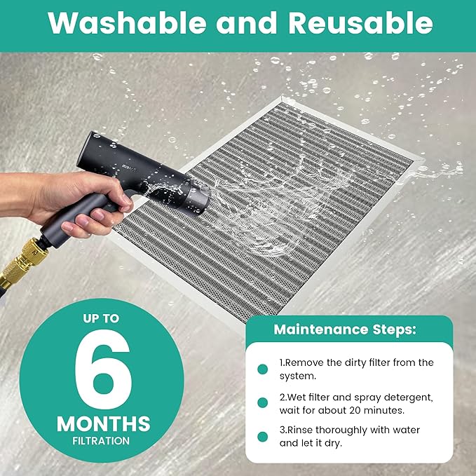 14x30x1 HVAC Furnace Air Filter, Washable Electrostatic Furnace Filter - Image 6