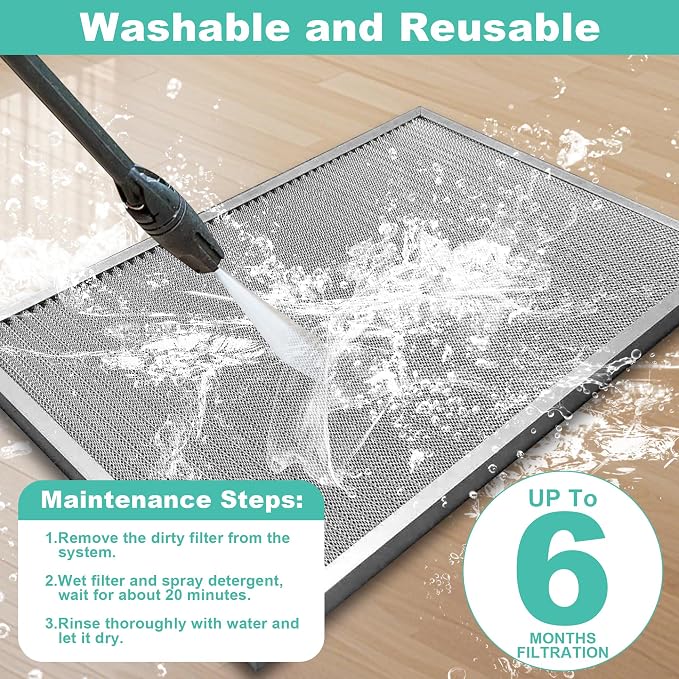 20x20x1 HVAC Furnace Air Filter, Lasts a Lifetime, Washable Reusable - Image 6