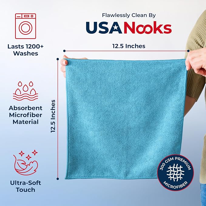 USANOOKS Microfiber Cleaning Cloth - Image 2