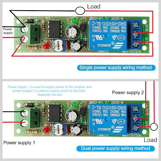 2PCS DC 5V NE555 Time-delay Module Timer Switch Turn On Turn Off Relay Module - Image 5