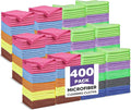TEAWOO 10 Colors Microfiber Cleaning Cloths, 400 Pack Assorted Cleaning Rags by TEAWOO