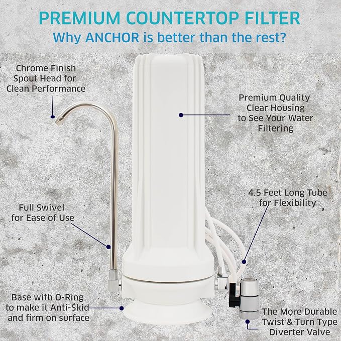 Anchor AF-3110 10-Stage Alkaline, Anti-oxidizing Countertop Water Filter - Image 5