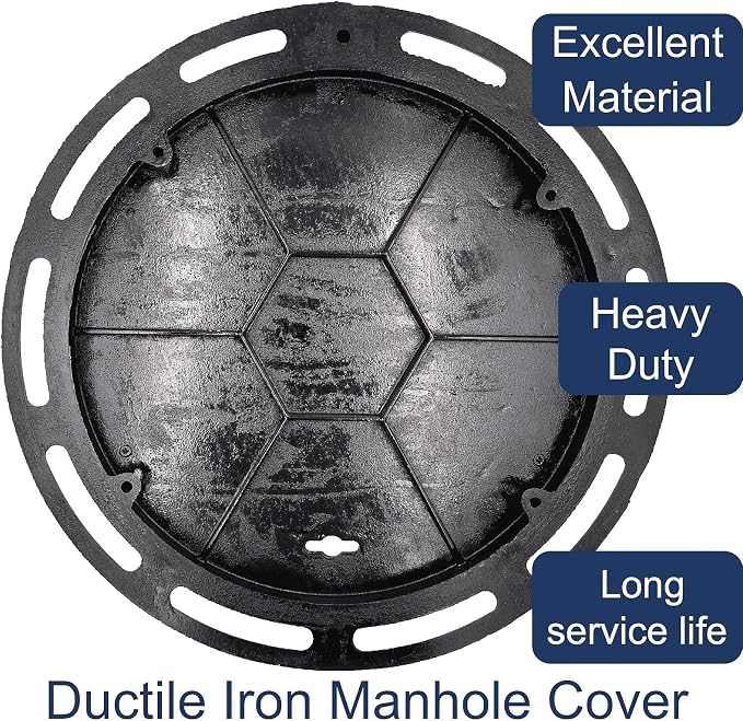 16 In Cast Iron Manhole Cover and Frame - Image 3