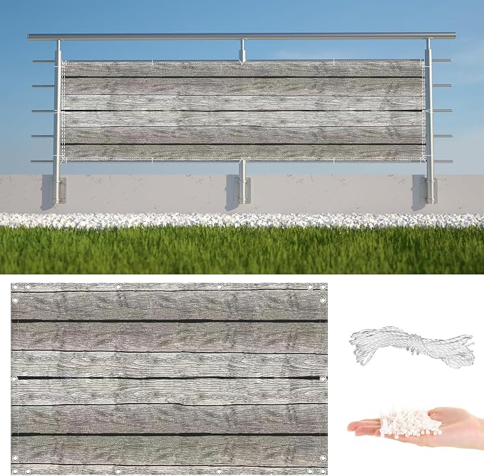 Privacy Fence 3.6' x 19.7' Durable and UV Resistant Privacy Screen by AYLFBFU